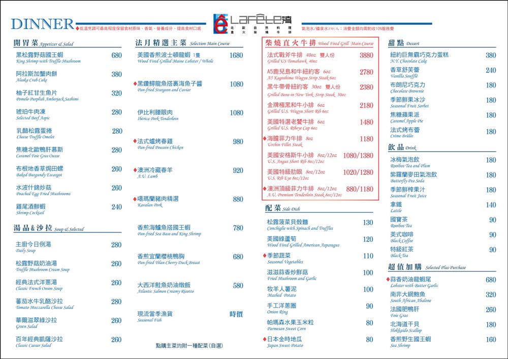 法月當代料理LA FETE 用愛情摩天輪乾杯吧！