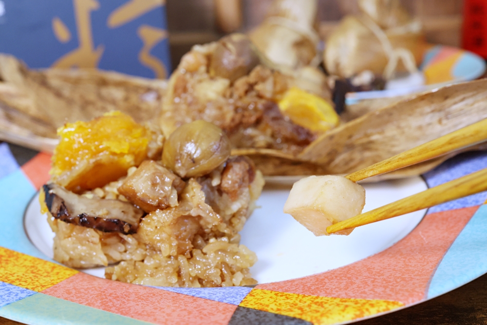 滿穗台菜 台式肉粽就這顆！老饕最愛北部粽，整顆干貝蛋黃栗子好料滿滿！