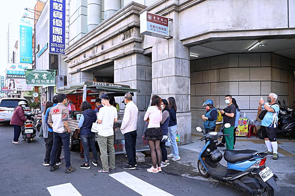 宜吉九層塔粉蔥餅｜大甲超人氣銅板美食，一天只賣四小時，排再久都要吃！