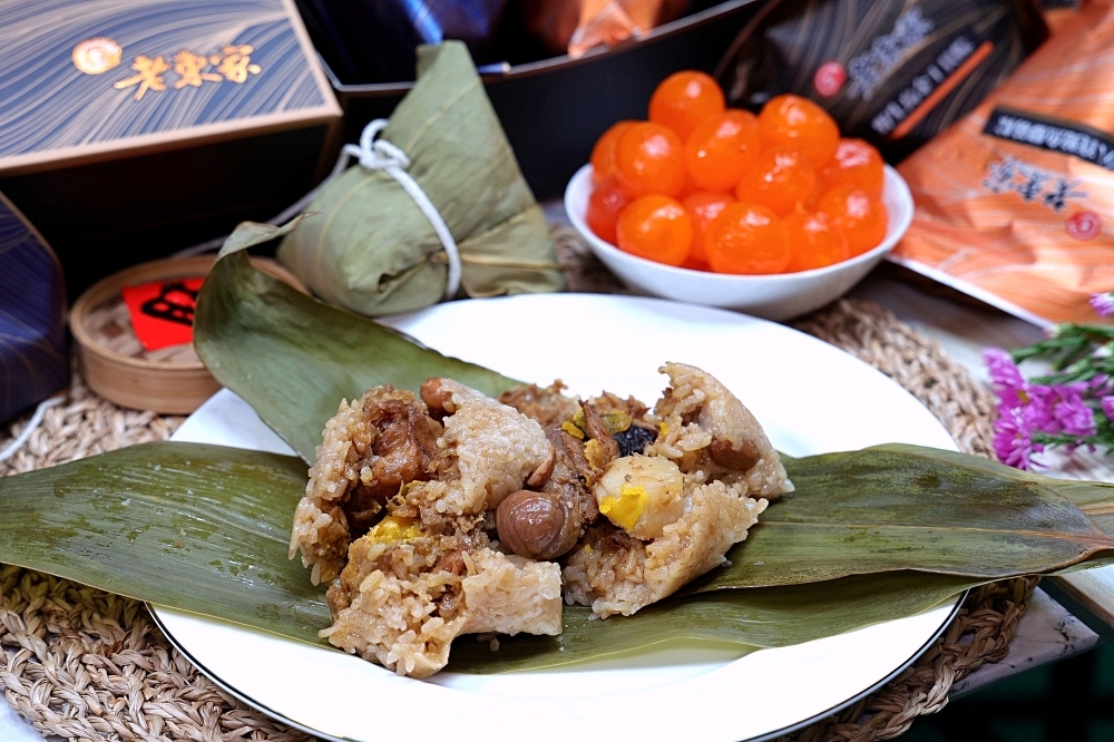 老東家食品 | 得獎名粽全新肉粽禮盒好有質感，鮑魚干貝烏魚子全入粽，台中肉粽推薦，肉粽宅配推薦