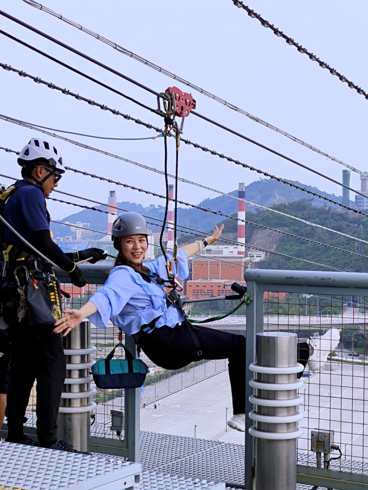 澳門飛索 Zipcity Macau，全世界第三長，高空賞澳門，好好玩！