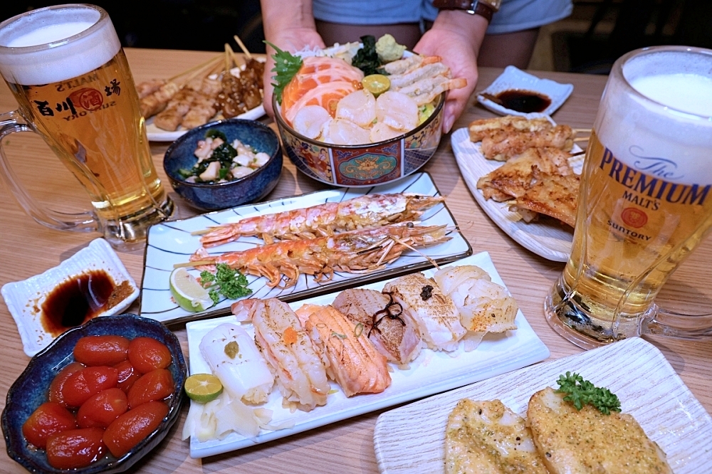 百川酒場 | 海鮮丼飯、暢快生啤，還有立體彩繪打卡牆，草悟道居酒屋推薦