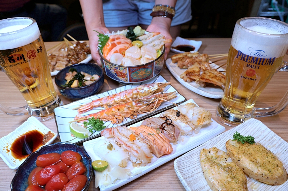 百川酒場 | 海鮮丼飯、暢快生啤，還有立體彩繪打卡牆，草悟道居酒屋推薦