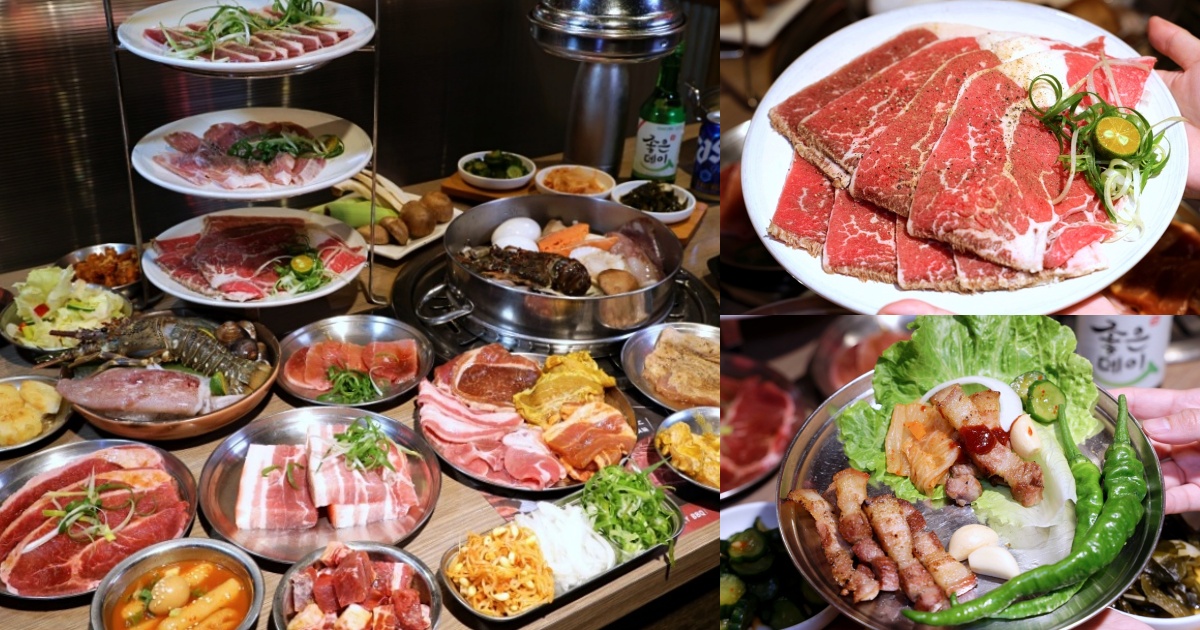 五花肉KR mini韓國烤肉 | 韓式烤肉吃到飽400多一點點起，百種美食+自助吧超澎湃！台中吃到飽推薦