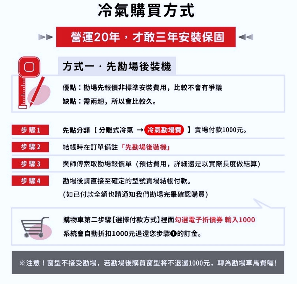 夏天裝冷氣推薦 | 小蔡電器專業安裝，價格透明、獨家3年安裝保固，網友激推首選
