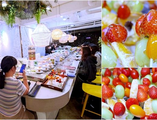 花漾轉轉鍋 | 一中街迴轉火鍋推出草莓糖葫蘆吃到飽，全台只有這裡有，草莓控快衝~