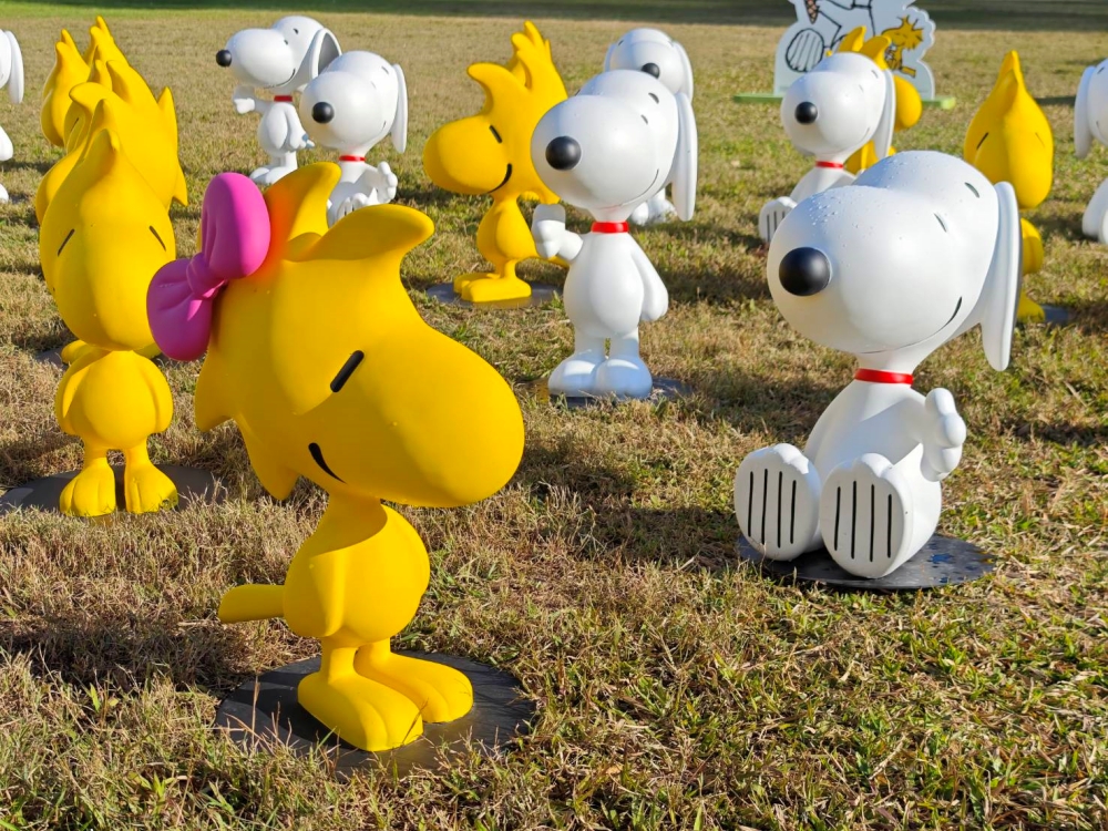 台中出現超萌史努比家族，還有史努比小綠人可愛爆擊！
